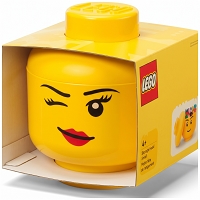 LEGO<sup>&reg;</sup> Storage Products: 40310807 Small Head Yellow - Winking NEW